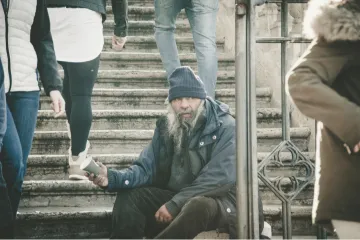 Homeless man.
